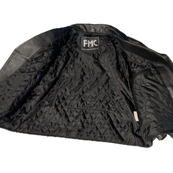 FMC First Manufacturing Company Kid's Leather Biker Jacket - Picture 4 of 5